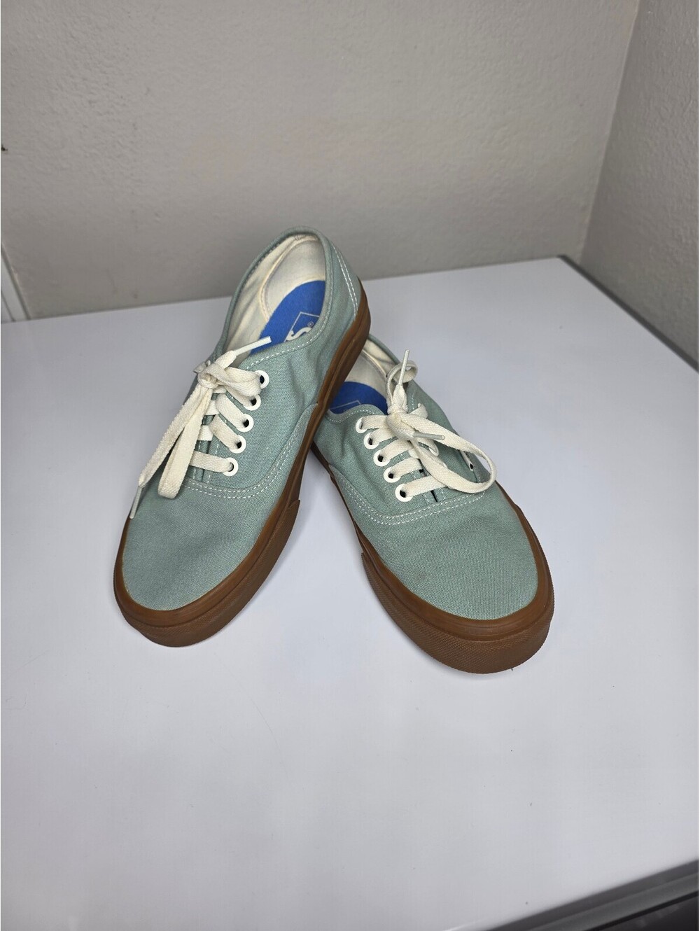 Vans Unisex Authentic 751505 Blue Low Top Lace-Up Sneaker Shoes Size M6.5 W8 - Picture 2 of 8